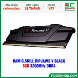  RAM G.SKILL RIPJAWS V BLACK - 8GB 3200MHz DDR4 (F4-3200C16S-8GVKB) 
