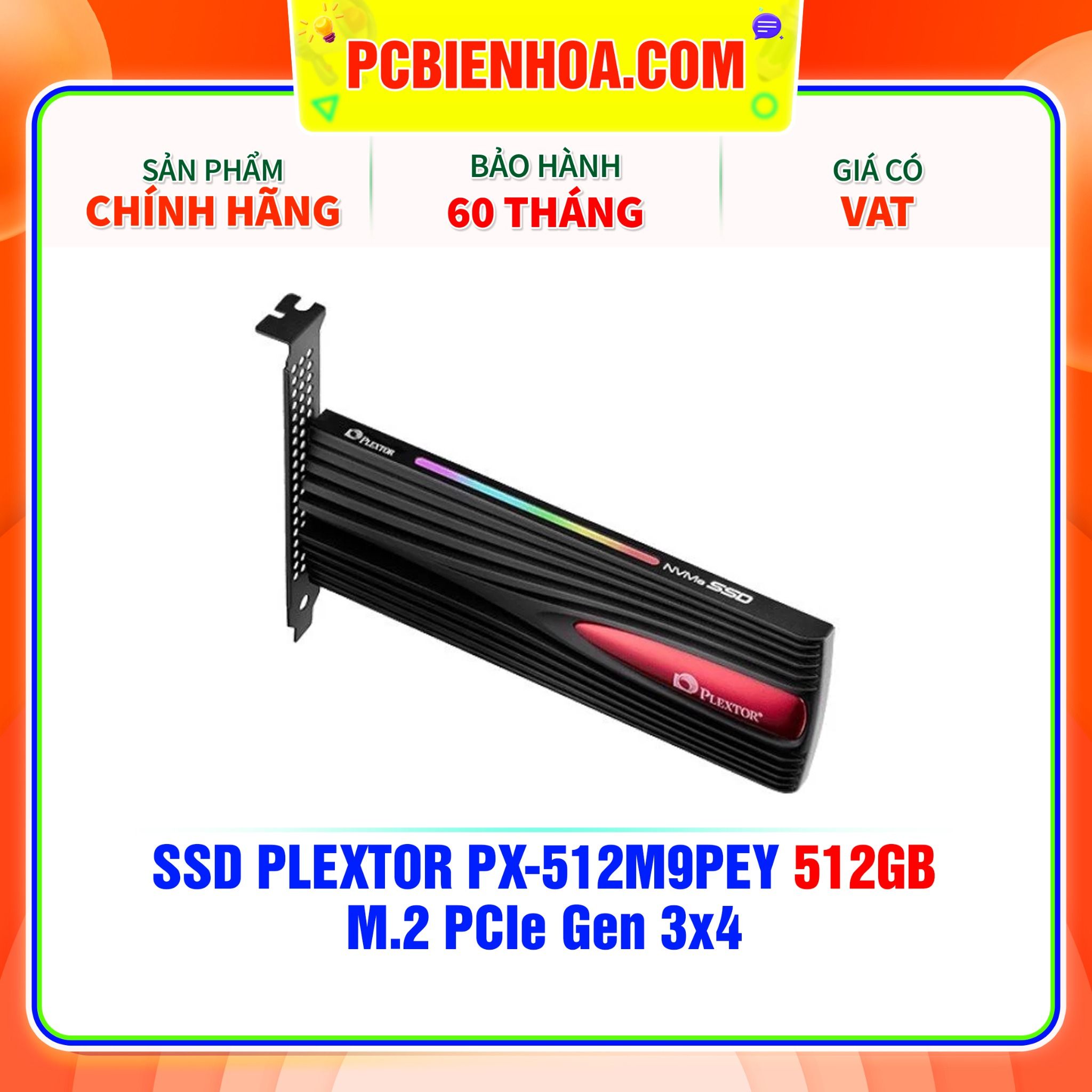  SSD PLEXTOR PX-512M9PEY 512GB - M.2 PCIe Gen 3x4 