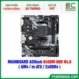  MAINBOARD ASRock B450M-HDV R4.0 ( AM4 / m-ATX / 2xDDR4 ) 