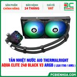  TẢN NHIỆT NƯỚC AIO THERMALRIGHT AQUA ELITE 240 BLACK V3 ARGB ( HỖ TRỢ SOCKET LGA1700 / AM5 ) 