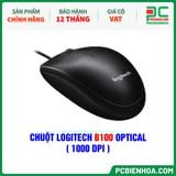  CHUỘT LOGITECH B100 OPTICAL ( 1000 DPI ) 