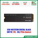  SSD WESTERN DIGITAL BLACK SN770 1TB - M.2 PCIe Gen4x4 ( WDS100T3X0E ) 