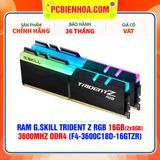  RAM G.SKILL TRIDENT Z RGB 16GB (2x8GB) 3600MHz DDR4 (F4-3600C18D-16GTZR) 