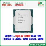  CPU INTEL CORE i5 13400F NEW TRAY - CHƯA KÈM TẢN NHIỆT ( 10 NHÂN 16 LUỒNG / Turbo 4.6 GHz / 20MB ) 