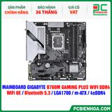  MAINBOARD GIGABYTE B760M GAMING PLUS WIFI DDR4 ( WiFi 6 / Bluetooth 5.3 / LGA1700 / m-ATX / 4xDDR4 ) 