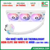  TẢN NHIỆT NƯỚC AIO THERMALRIGHT AQUA ELITE 360 WHITE V3 ARGB ( HỖ TRỢ SOCKET LGA1700 / AM5 ) 