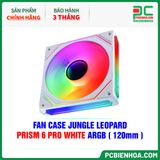  FAN CASE JUNGLE LEOPARD PRISM 6 PRO WHITE ARGB ( 120mm ) 