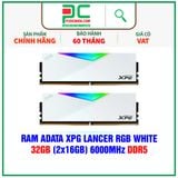  RAM ADATA XPG LANCER RGB WHITE - 32GB (2x16GB) 6000MHz DDR5 