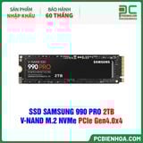  SSD SAMSUNG 990 PRO 2TB - V-NAND M.2 NVMe PCIe Gen4.0x4 ( MZ-V9P2T0BW ) ( HÀNG NHẬP KHẨU ) 