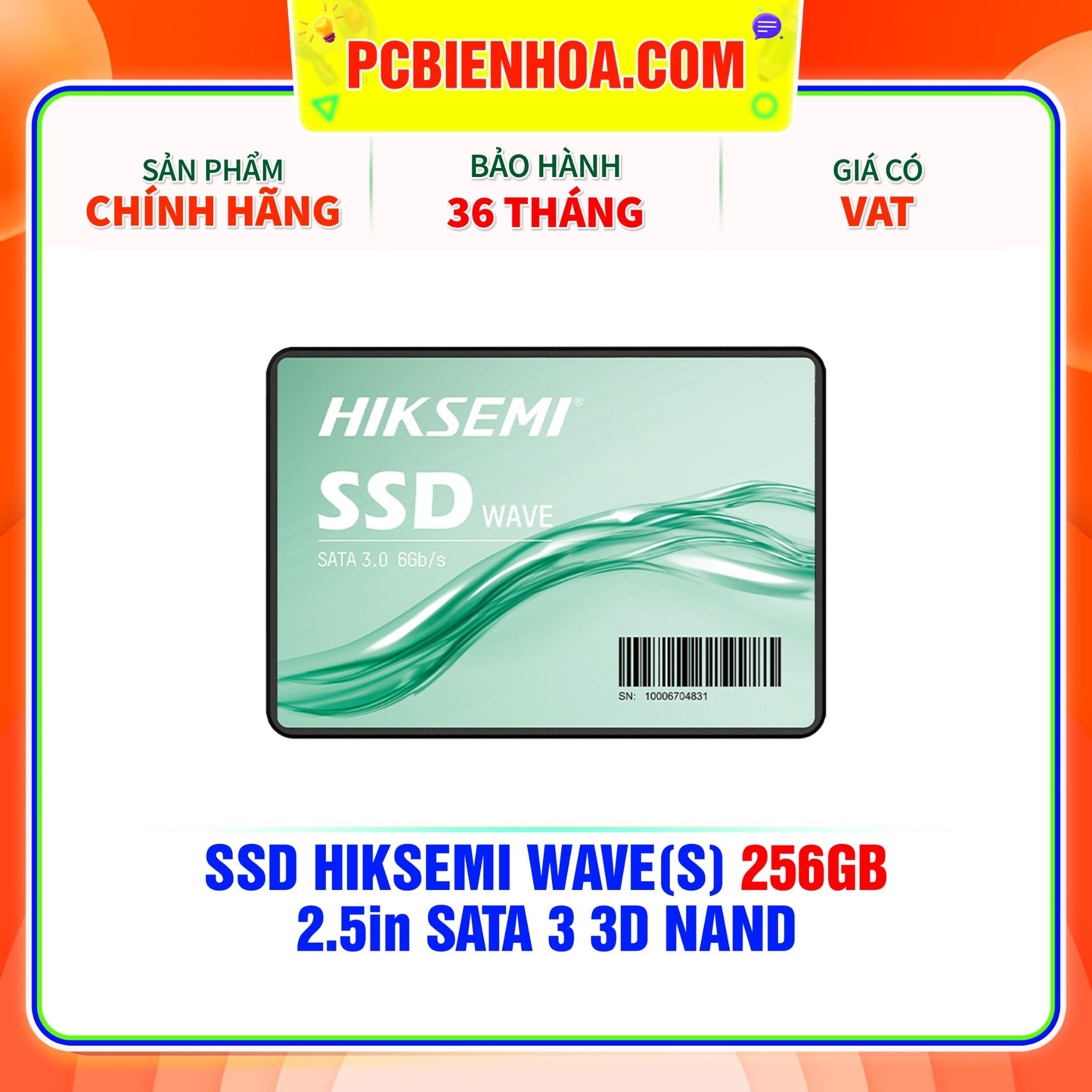  SSD HIKSEMI WAVE(S) 256GB - 2.5in SATA III 3D NAND 