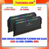  RAM CORSAIR DOMINATOR PLATINUM RGB BLACK 32GB (2X16GB) 5200MHZ DDR5 