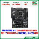  DDR5 - MAINBOARD MSI Z890 GAMING PLUS WIFI ( WiFi 7 / Bluetooth 5.4 / LGA1851 / ATX / 4xDDR5 ) 