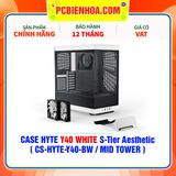  CASE HYTE Y40 WHITE S-Tier Aesthetic - SẴN DÂY RISER PCIe 4.0 & 2 FAN 12CM ( CS-HYTE-Y40-BW / MID TOWER ) 