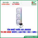  TẢN NHIỆT NƯỚC AIO JONSBO TH-360 ARGB WHITE ( HỖ TRỢ SOCKET LGA1700|1851 / AM5 ) 