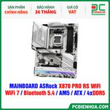  DDR5 - MAINBOARD ASRock X870 PRO RS WiFi ( WiFi 7 / Bluetooth 5.4 / AM5 / ATX / 4xDDR5 ) 