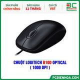 CHUỘT LOGITECH B100 OPTICAL ( 1000 DPI ) 