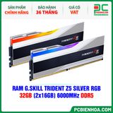  RAM G.SKILL TRIDENT Z5 SILVER RGB - 32GB (2x16GB) 6000MHz DDR5 ( F5-6000J3636F16GX2-TZ5RS ) 