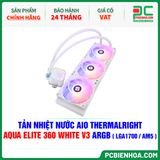  TẢN NHIỆT NƯỚC AIO THERMALRIGHT AQUA ELITE 360 WHITE V3 ARGB ( HỖ TRỢ SOCKET LGA1700 / AM5 ) 