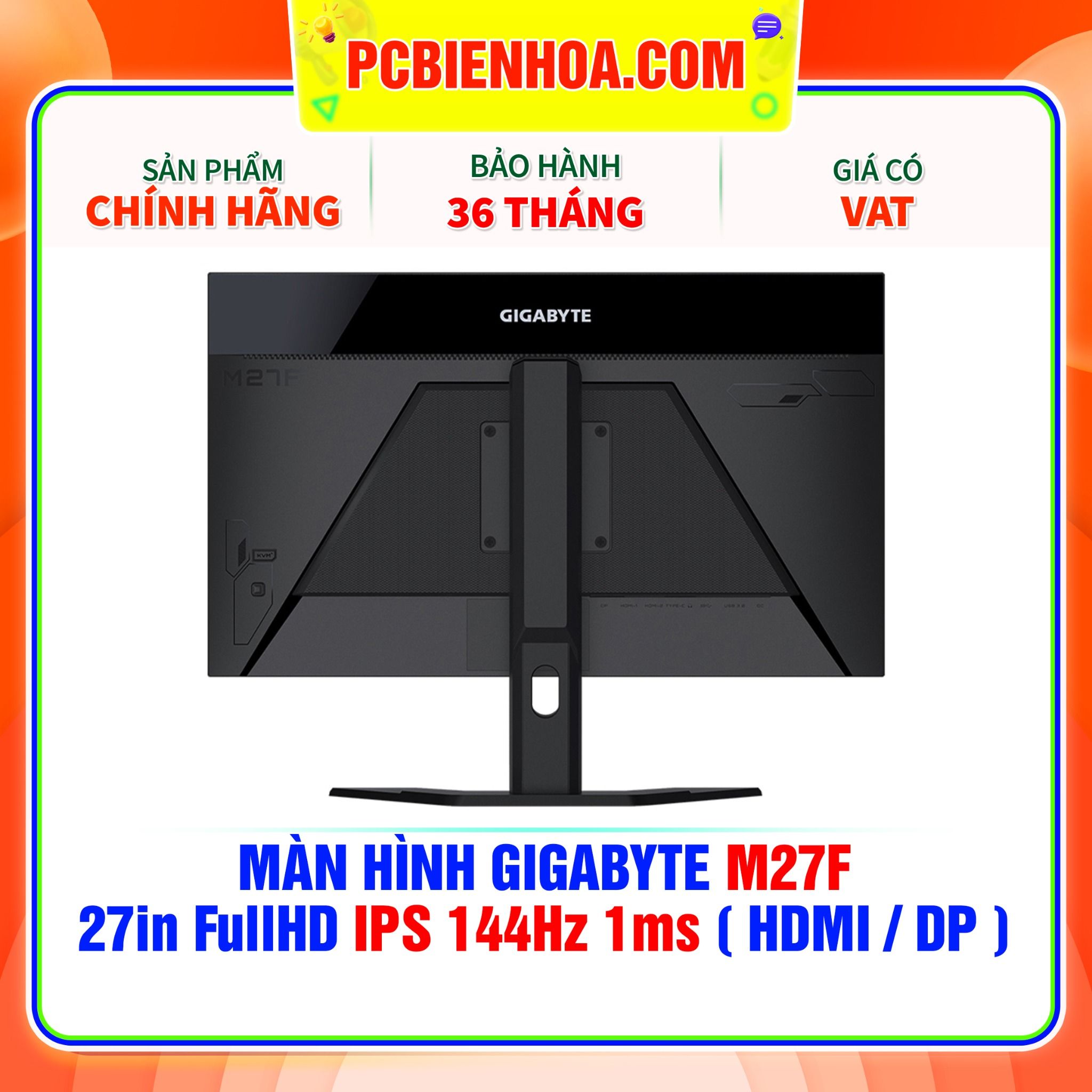  MÀN HÌNH GIGABYTE M27F 27in FullHD IPS 144Hz 1ms ( HDMI / DP ) 