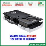  VGA MSI GeForce RTX 5070 12G VENTUS 2X OC GDDR7 
