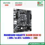  THANH LÝ - MAINBOARD GIGABYTE B450M DS3H V3 ( AM4 / m-ATX / 4xDDR4 ) - 2ND - BH 12/2027 ( ĐÃ QUA SỬ DỤNG ) 