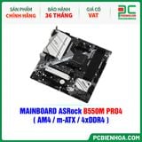  MAINBOARD ASRock B550M PRO4 ( AM4 / m-ATX / 4xDDR4 ) 