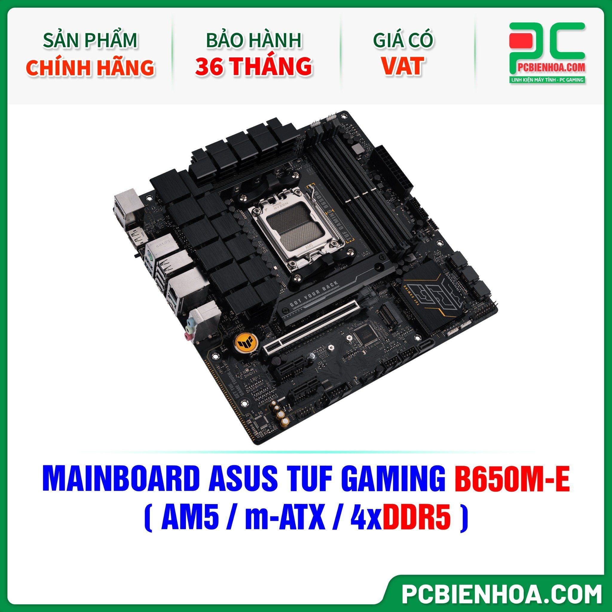  DDR5 - MAINBOARD ASUS TUF GAMING B650M-E ( AM5 / m-ATX / 4xDDR5 ) 