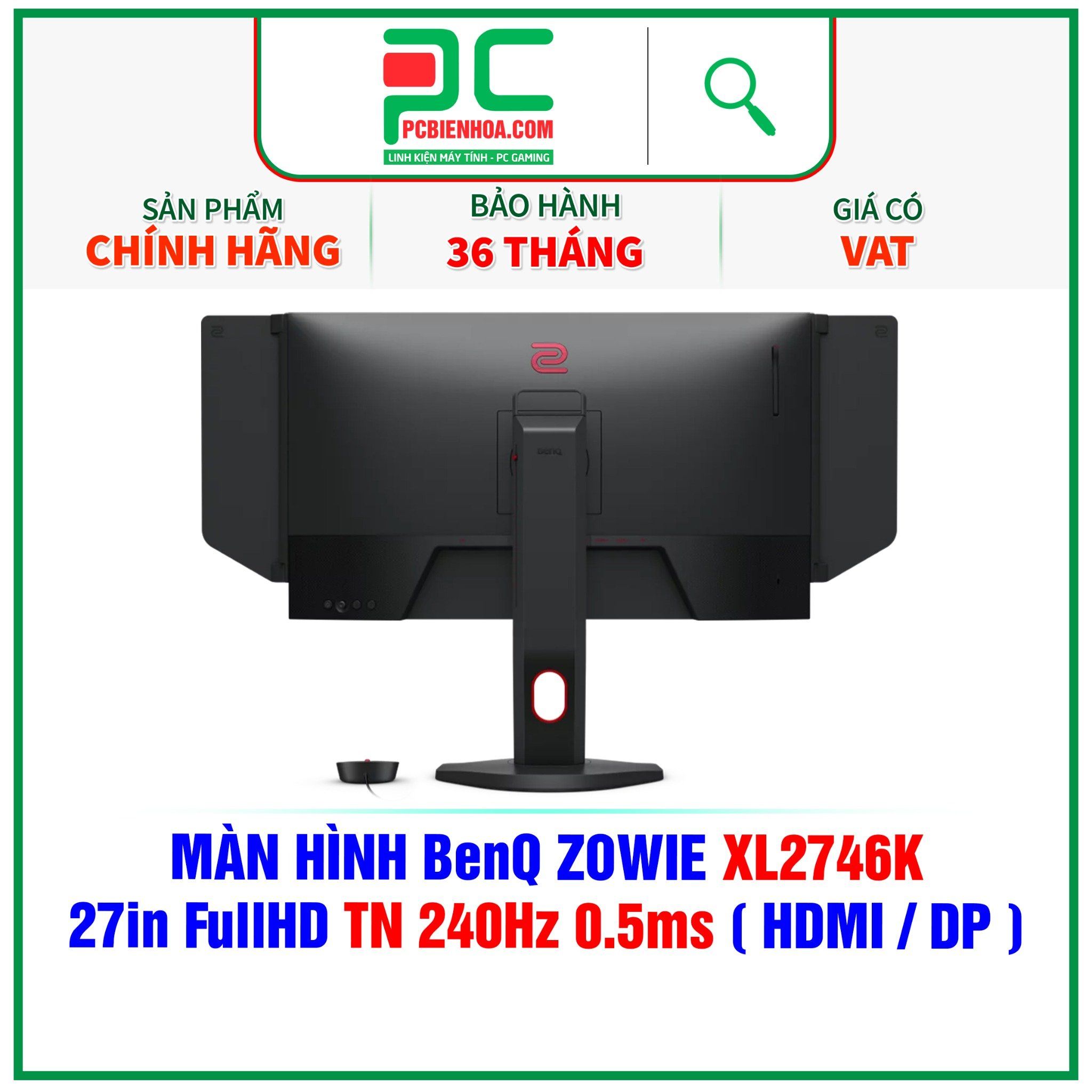  MÀN HÌNH BenQ ZOWIE XL2746K - 27in FullHD TN 240Hz 0.5ms ( HDMI / DP ) 