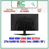  MÀN HÌNH CONG MSI G27C4X - 27in FullHD VA 250Hz 1ms ( HDMI / DP ) 