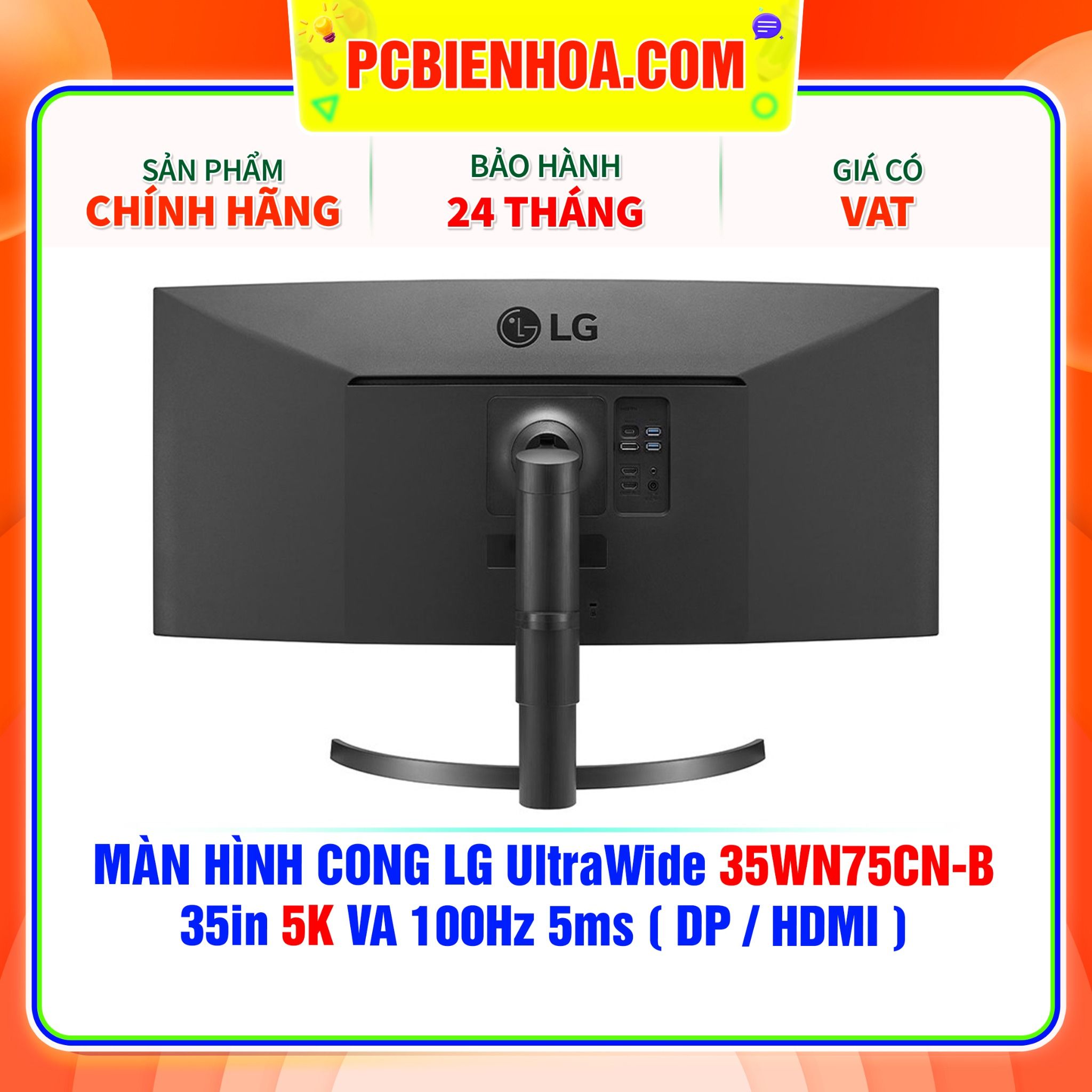  MÀN HÌNH CONG LG UltraWide 35WN75CN-B 35in 5K VA 100Hz 5ms ( DP / HDMI ) 