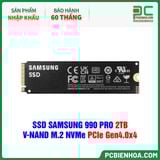 SSD SAMSUNG 990 PRO 2TB - V-NAND M.2 NVMe PCIe Gen4.0x4 ( MZ-V9P2T0BW ) ( HÀNG NHẬP KHẨU ) 
