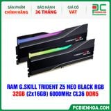  RAM G.SKILL TRIDENT Z5 NEO BLACK RGB - 32GB (2x16GB) 6000MHz CL36 DDR5 AMD EXPO 