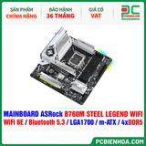  DDR5 - MAINBOARD ASRock B760M STEEL LEGEND WIFI ( WiFi 6E / Bluetooth 5.3 / LGA1700 / m-ATX / 4xDDR5 ) 