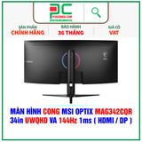  MÀN HÌNH CONG MSI OPTIX MAG342CQR - 34in UWQHD VA 144Hz 1ms ( HDMI / DP ) 