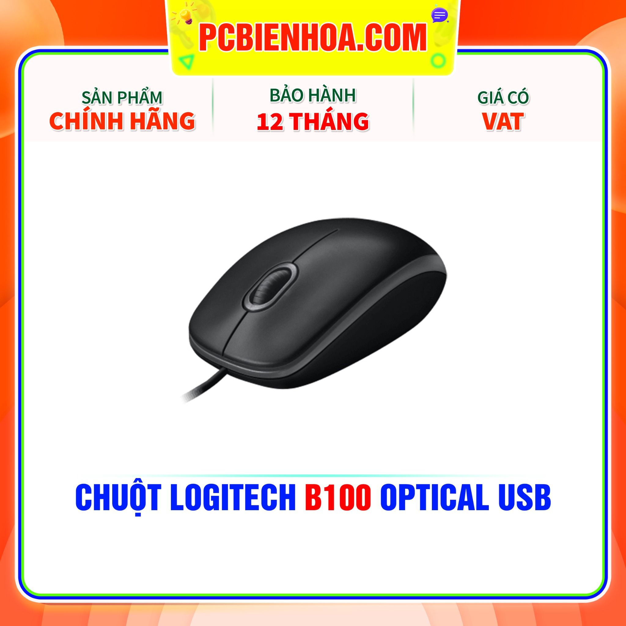  CHUỘT LOGITECH B100 OPTICAL USB 