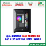  CASE XIGMATEK PANO M NANO 3GF - SẴN 3 FAN G20F RGB ( MINI TOWER - EN45523 ) 