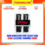  RAM KINGSTON FURY BEAST RGB 64GB (2x32GB) 5600MHz DDR5 ( KF556C40BBAK2-64 ) 