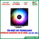  TẢN NHIỆT KHÍ THERMALRIGHT PEERLESS ASSASSIN 120 SE ARGB ( HỖ TRỢ SOCKET LGA1700 / AM5 ) 