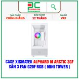  CASE XIGMATEK ALPHARD M ARCTIC 3GF - SẴN 3 FAN G20F RGB ( MINI TOWER - EN44113 ) 