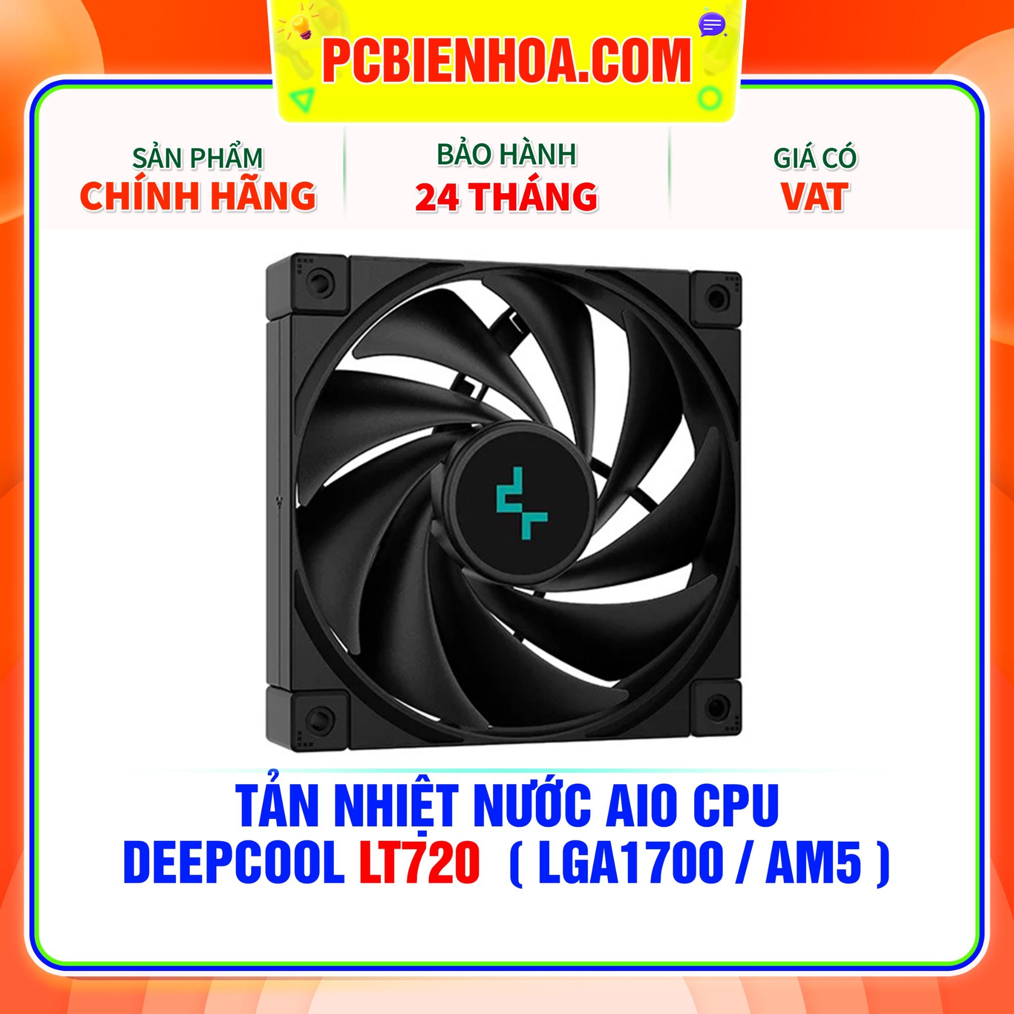  TẢN NHIỆT NƯỚC AIO CPU DEEPCOOL LT720 ( HỖ TRỢ SOCKET LGA1700 / AM5 ) 