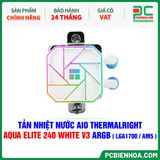  TẢN NHIỆT NƯỚC AIO THERMALRIGHT AQUA ELITE 240 WHITE V3 ARGB ( HỖ TRỢ SOCKET LGA1700 / AM5 ) 