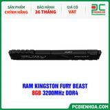  RAM KINGSTON FURY BEAST - 8GB 3200MHz DDR4 