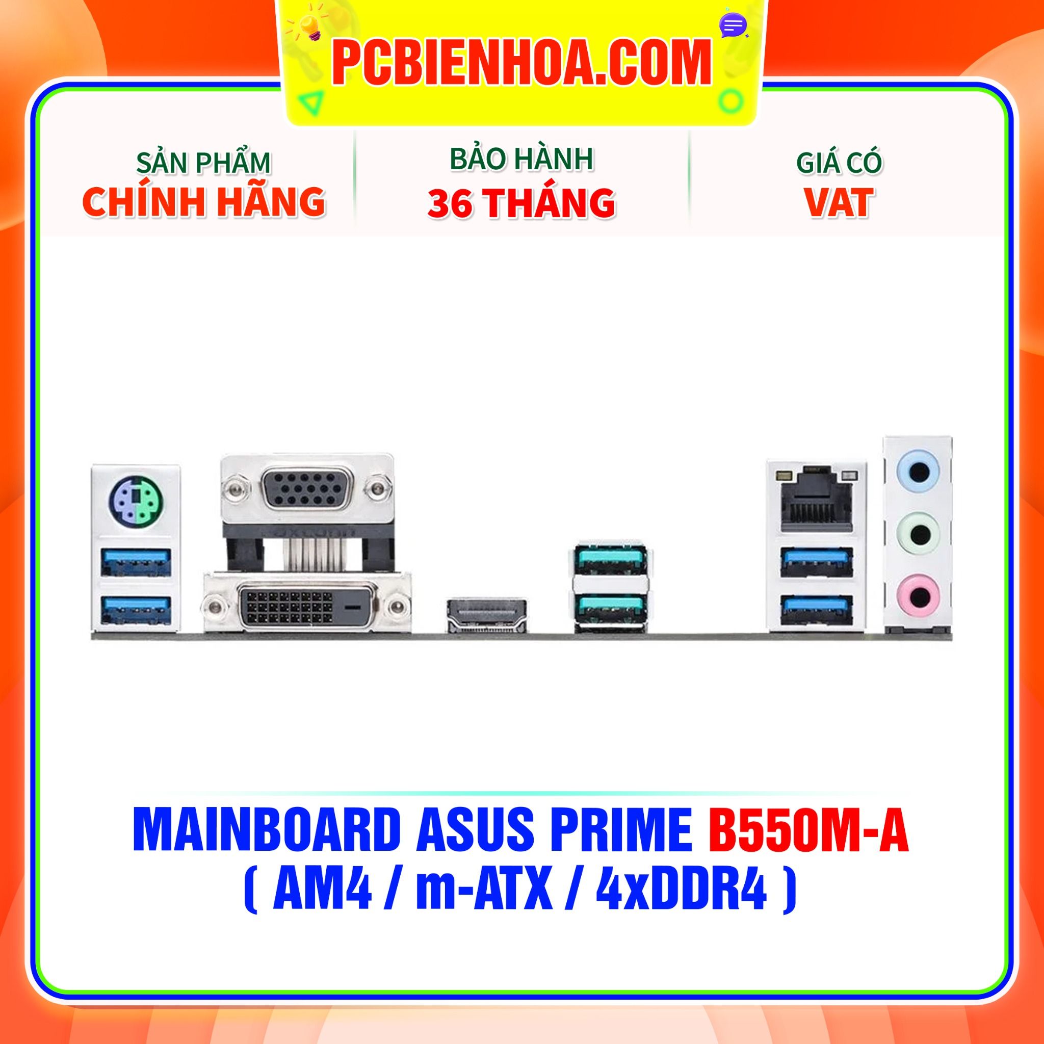  MAINBOARD ASUS PRIME B550M-A ( AM4 / m-ATX / 4xDDR4 ) 