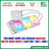  TẢN NHIỆT NƯỚC AIO CORSAIR NAUTILUS 360 RS ARGB WHITE ( HỖ TRỢ SOCKET LGA1700|1851 / AM5 ) 