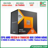  CPU AMD Ryzen 9 7900X3D BOX CHÍNH HÃNG ( 12 NHÂN 24 LUỒNG / Turbo 5.6 GHz / 140MB / Radeon Graphics ) 
