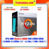  CPU AMD Ryzen 5 4600G BOX CHÍNH HÃNG ( 6 NHÂN 12 LUỒNG / 3.7 - 4.2 GHz / 11MB / VEGA 7 ) 