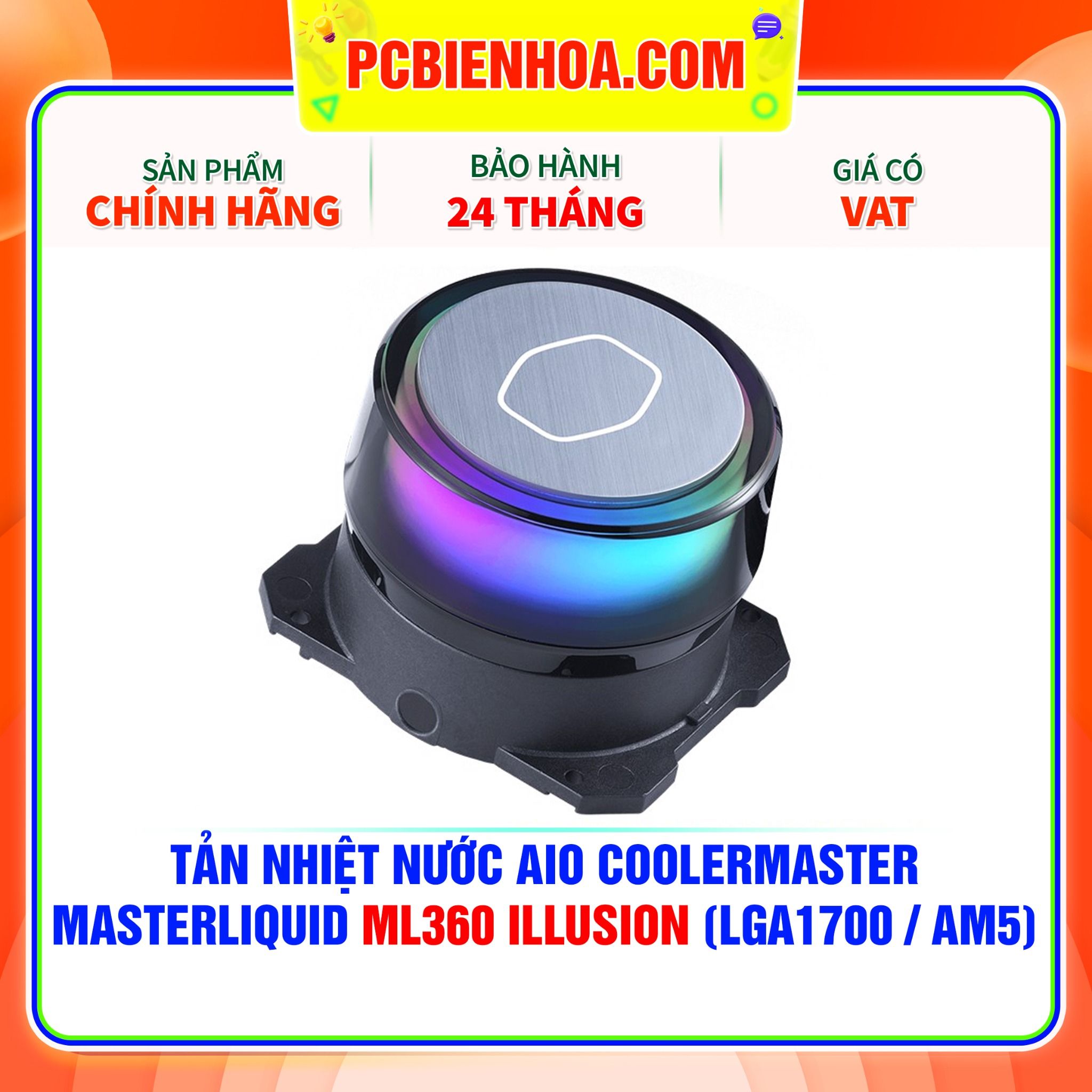  TẢN NHIỆT NƯỚC AIO COOLERMASTER MASTERLIQUID ML360 ILLUSION ( HỖ TRỢ SOCKET LGA1700 / AM5 ) 