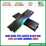  RAM ADATA XPG LANCER BLACK RGB - 32GB (2x16GB) 6000MHz DDR5 
