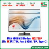  MÀN HÌNH MSI Modern MD272QP - 27in 2K IPS 75Hz 4ms ( HDMI / DP / USB Type-C ) 