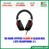  TAI NGHE HYPERX CLOUD III BLACK-RED ( DTS HEADPHONE: X ) 